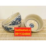  Bộ 10 bát men rạn họa tiết rồng xuất xứ Bát Tràng 