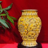  Bình hoa để bàn,trang trí chất liệu gốm Bát Tràng cao cấp 30cm 