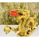  TƯỢNG RỒNG ĐỒNG PHONG THỦY CAO CẤP 33CM-PHONG THỦY BÁO KHÁNH 