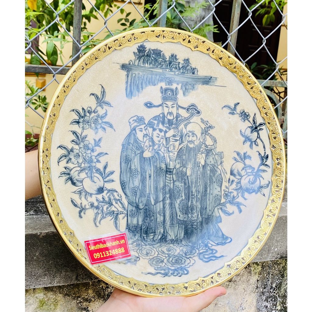  Đĩa cảnh tam đa bọc đồng -Siêu Thị Bảo Khánh 