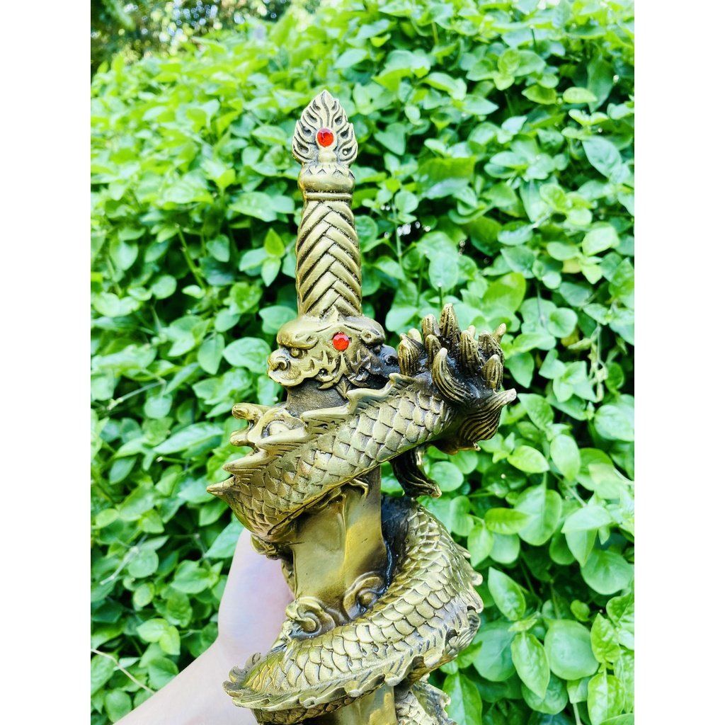  Tượng rồng cuộn phong thủy -Bảo Khánh 