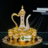  Bộ ấm chén hợp kim Đồng dáng hoàng gia cao cấp 750ml 