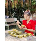  Bộ bát đũa hợp kim đồng mạ vàng -Siêu thị Bảo Khánh 