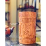  Đồ gỗ Bảo Khánh -Hũ đựng chè tứ quý gỗ hương 