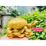  Tượng cụ rùa nằm trên vàng 