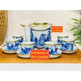 Bộ ấm tích Bát Tràng Trúc Lâm Thất Hiền BKCE-001710VN-0006 