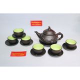  Bộ ấm chén tử sa lòng xanh Bát Tràng 