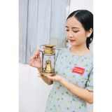  Đèn dầu đồng cổ 