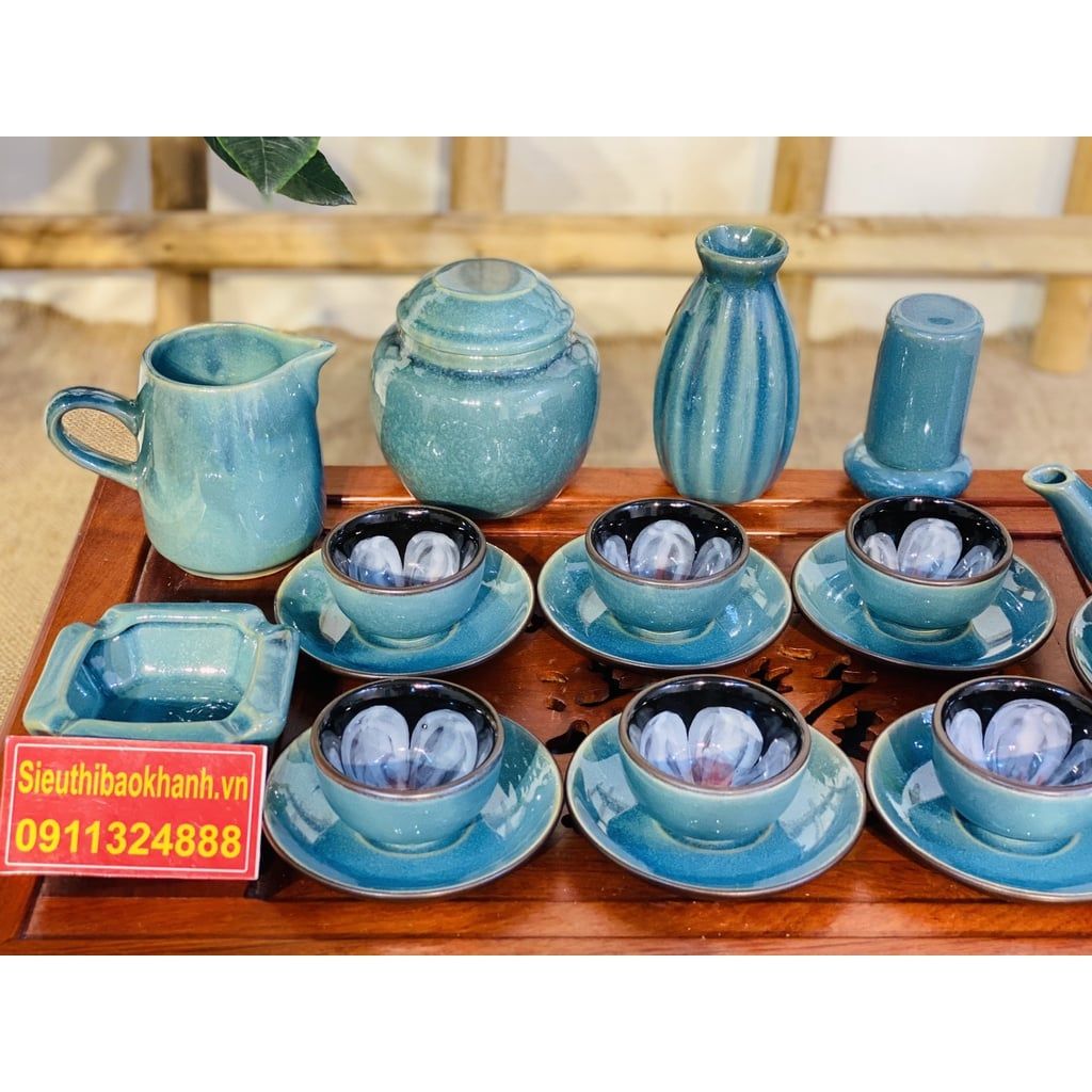  Bộ Ấm Trà Hỏa Biến Lòng Hoa Kèm Phụ Kiện BKCEVN-8004 