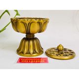  Xông trầm đồng trang trí thiết kế búp sen-Siêu Thị Bảo Khánh 