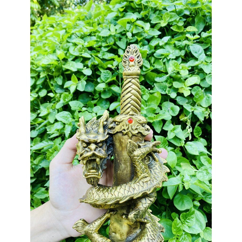  Tượng rồng cuộn phong thủy -Bảo Khánh 