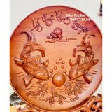  Đĩa cảnh Lý Ngư Vọng Nguyệt 