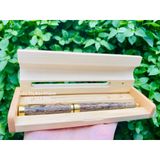  Baokhanh- Bút gỗ viền vàng 