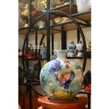  Bình hút lộc Bát Tràng họa tiết Gia Đình Gà 