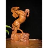  Tượng Gỗ Nhất Mã Phi Thiên Cao Cấp Gỗ Hương 28cm 