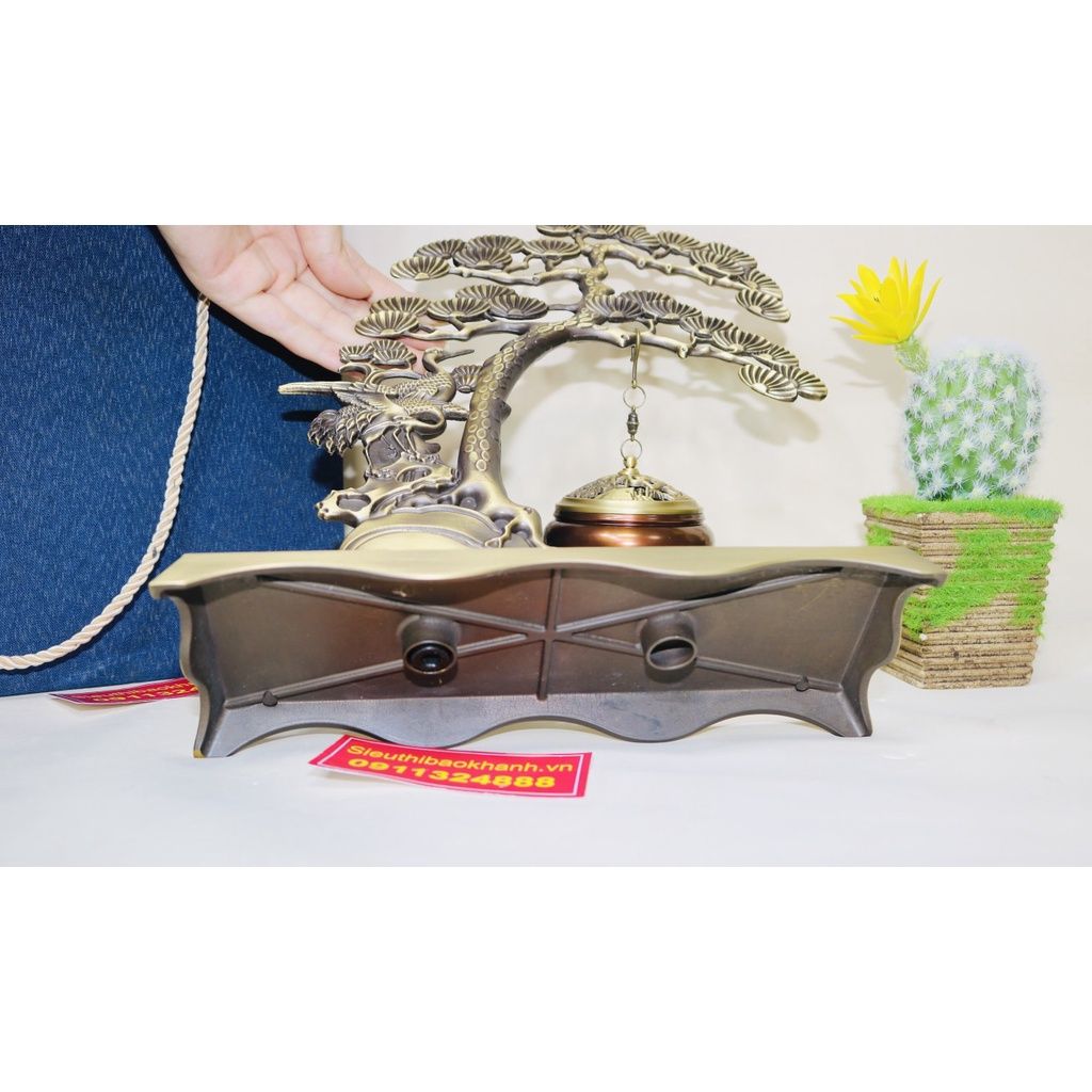  Xông trầm hương đồng quà tặng,đồ trang trí cao cấp 25cm-Siêu thị Bảo Khánh 