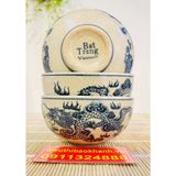  Bộ 10 bát men rạn họa tiết rồng xuất xứ Bát Tràng 