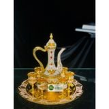 Bộ ấm chén hợp kim Đồng dáng hoàng gia cao cấp 750ml 