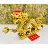  TƯỢNG RỒNG ĐỒNG PHONG THỦY CAO CẤP 33CM-PHONG THỦY BÁO KHÁNH 