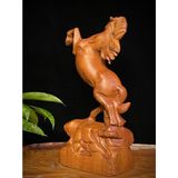  Tượng Gỗ Nhất Mã Phi Thiên Cao Cấp Gỗ Hương 28cm 