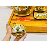  Bộ ấm chén gốm sứ bát tràng men da lươn cao cấp 