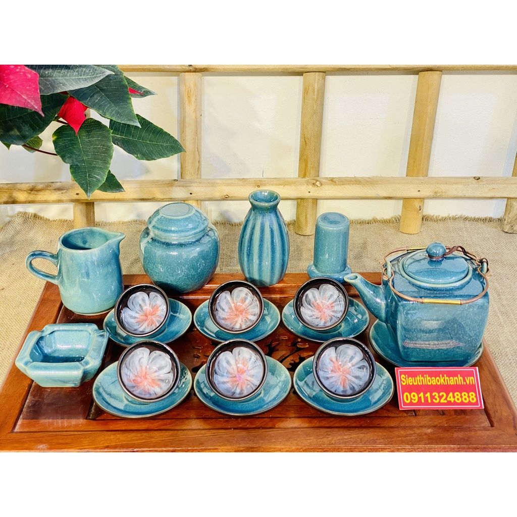  Bộ Ấm Trà Hỏa Biến Lòng Hoa Kèm Phụ Kiện BKCEVN-8004 