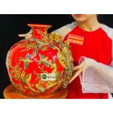  Bình Hút Lộc Phong Thủy Bát Tràng Chính Hãng-Mỹ Nghệ Bảo Khánh 30cm 