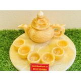  Ấm chén đá ngọc Hoàng Long cao cấp 250ml -Ấm chén Bảo Khánh 