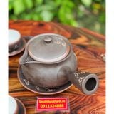  Nghệ thuật gốm sứ Bát Tràng ấm chén tử sa hạo tiết hoa năm cánh _ấm chén Bảo Khánh 