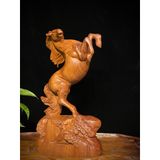  Tượng Gỗ Nhất Mã Phi Thiên Cao Cấp Gỗ Hương 28cm 