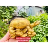  Tượng cụ rùa nằm trên vàng 