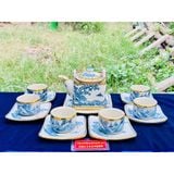  Bộ ấm chén gốm sứ men rạn xuất xứ Bát Tràng cao cấp BKCEVN-8032 