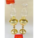  Cặp đèn dầu đồng cao cấp-Bảo Khánh Việt Nam 25cm 