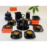  Bộ ấm chén Bát Tràng men hoả biến BKCE-002520VN-0010 