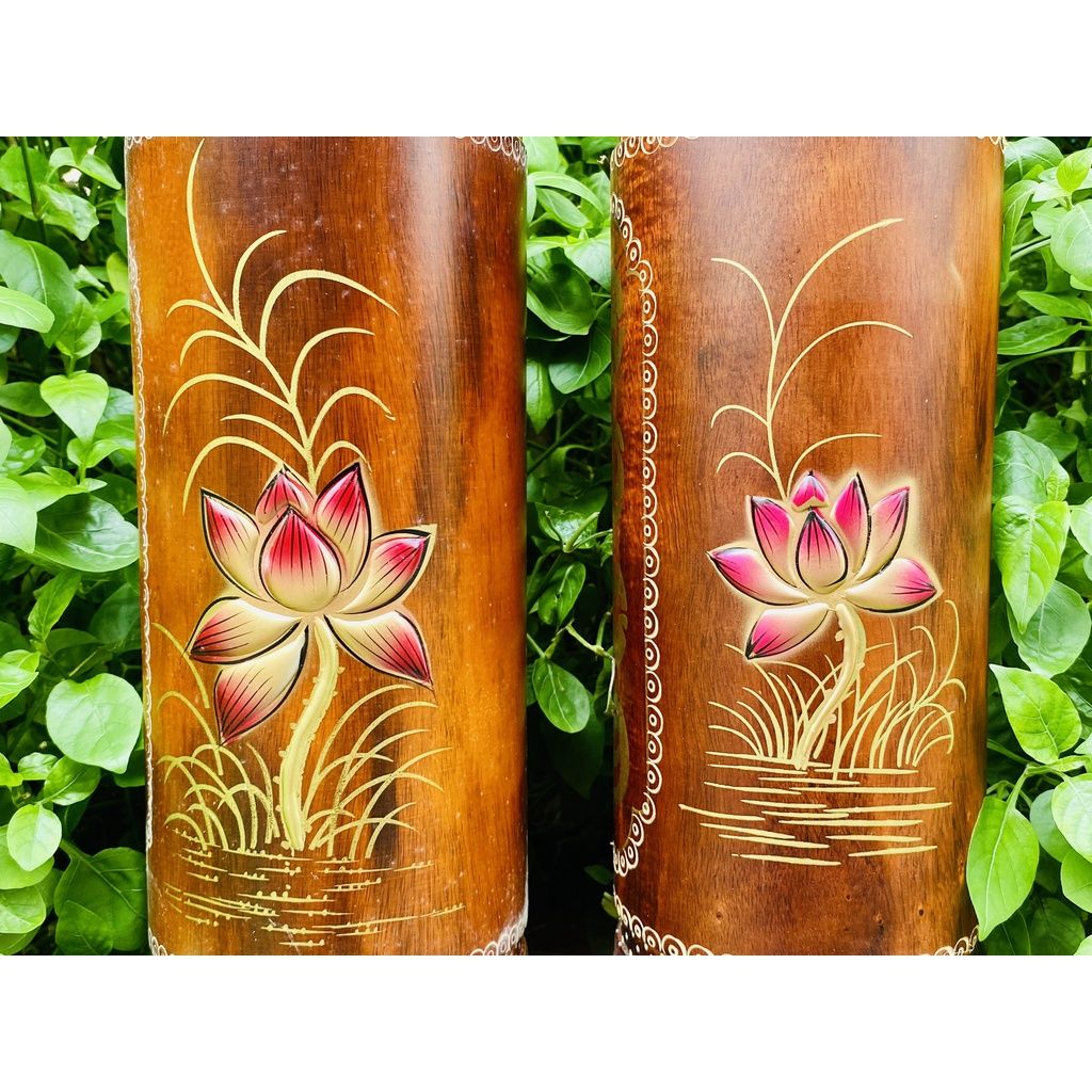  Cặp ống đựng nhan hoa sen-sieuthibaokhanh 