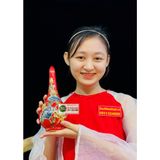  Nậm rượi gốm đắp nổi Bát Tràng chính hãng 18 cm0 