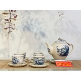  Bộ ấm chén,ấm trà Đẹp men rạn Bát Tràng cao cấp 400ml 