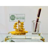  Ống đựng bút pha lê họa tiết thuận buồm xuôi gió-quà tặng,quà biếu,đồ trang trí-bảo khánh việt nam 