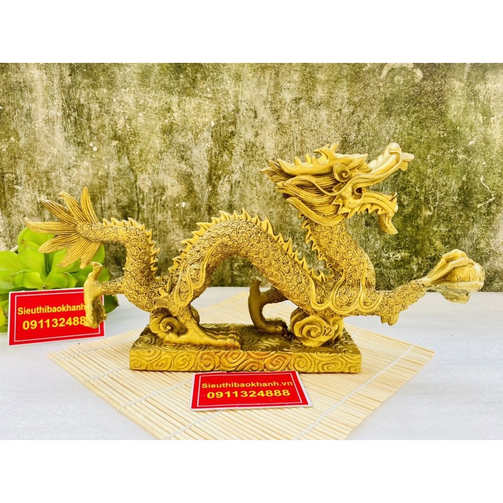  TƯỢNG RỒNG ĐỒNG PHONG THỦY CAO CẤP 33CM-PHONG THỦY BÁO KHÁNH 