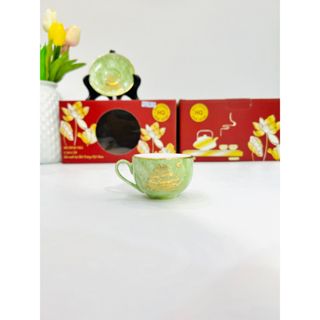  Bộ ấm chén chớp lửa dung tích 550 ml vân đá xanh non thuận buồm xuôi gió 