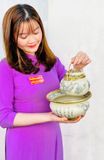  Bộ điếu bát men rạn Bát Tràng tranh cổ Trung Hoa BKCE-001360VN-1432 