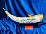  Điếu Cày Ngà Voi Men Rạn Giả Cổ – Sơn Thủy Bọc Đồng Bát Tràng BKCE-001400VN-1414 