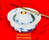  Điếu Bát Gốm Sứ Trúc Lâm Thất Hiền – Tác Phẩm Men Lam Bát Tràng Cổ Điển BKCEVN-8065 
