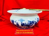  Điếu Bát Gốm Sứ Trúc Lâm Thất Hiền – Tác Phẩm Men Lam Bát Tràng Cổ Điển BKCEVN-8065 