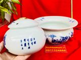  Điếu Bát Gốm Sứ Trúc Lâm Thất Hiền – Tác Phẩm Men Lam Bát Tràng Cổ Điển BKCEVN-8065 