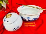  Điếu Bát Gốm Sứ Trúc Lâm Thất Hiền – Tác Phẩm Men Lam Bát Tràng Cổ Điển BKCEVN-8065 