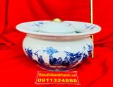  Điếu Bát Gốm Sứ Trúc Lâm Thất Hiền – Tác Phẩm Men Lam Bát Tràng Cổ Điển BKCEVN-8065 
