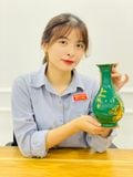  Bình hoa gốm sứ Thuận Buồm Xuôi Gió Bát Tràng cao 30cm 