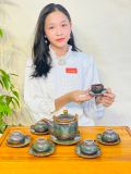  Bộ ấm chén gốm sứ 
