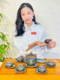  Bộ ấm chén gốm sứ 